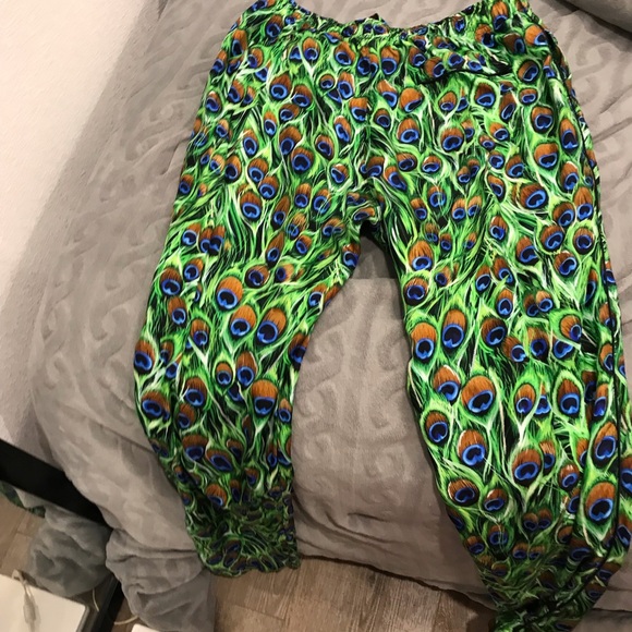 Dolce gabbana pure silk peacock lounge set unisex set pj - Picture 14 of 14